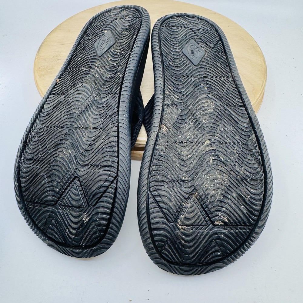 Chaco Chillos Flip Flops Womens 7 Black Comfort Cushioned Outdoor Sandals shoes - Picture 6 of 6